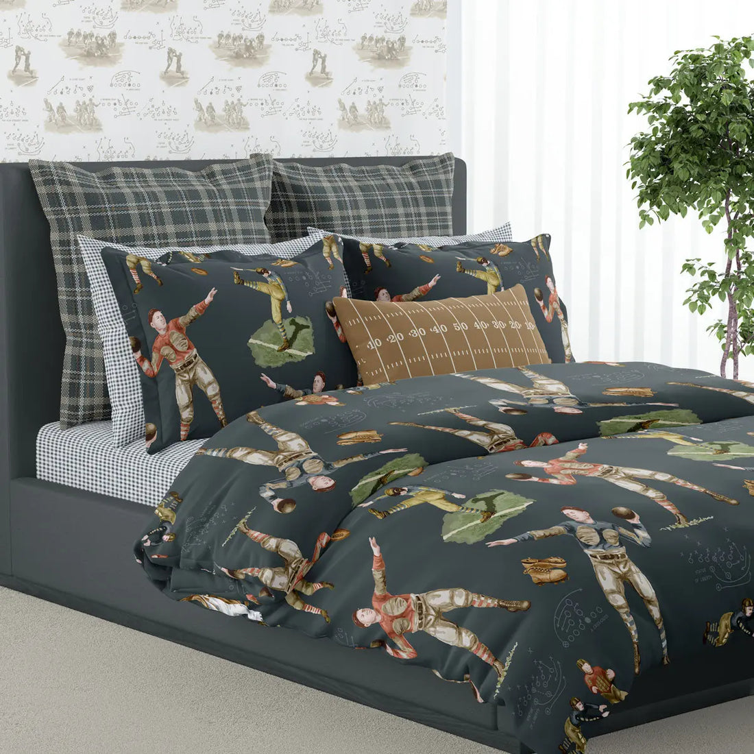 Sports Themed Wallpaper & Bedroom: How One Collection Grew from Leggings to a Luxury Hotel