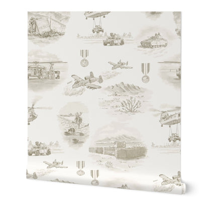 Called to Serve: A Post-9/11 Toile Wallpaper
