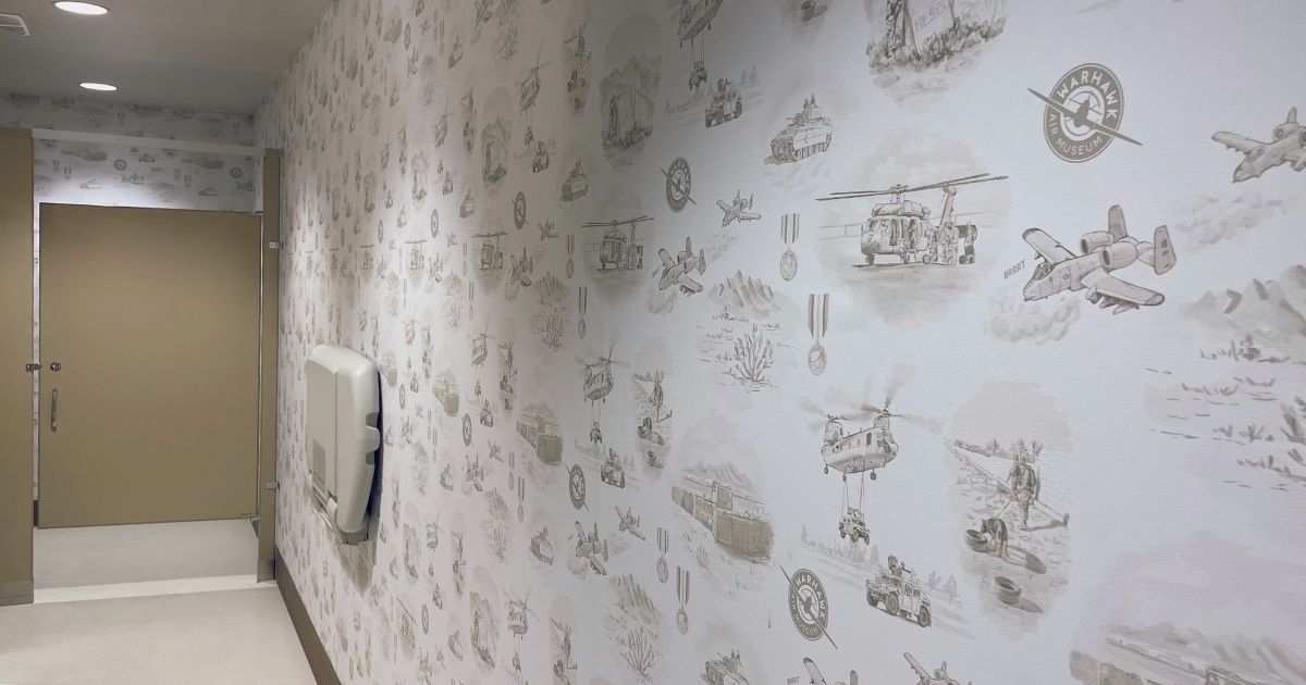 Called to Serve: A Post-9/11 Toile Wallpaper